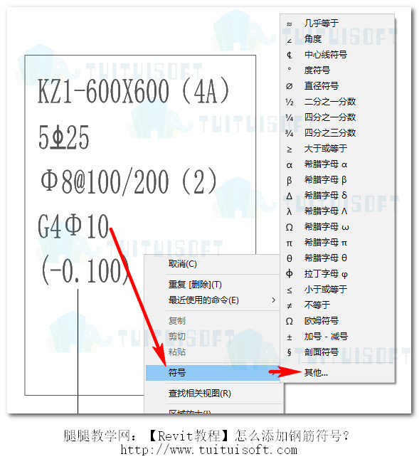 腿腿教学网-Revit教程 | Revit怎么添加钢筋平面标注？