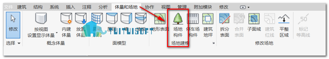 腿腿教学网-Revit教程 | Revit 如何添加植物