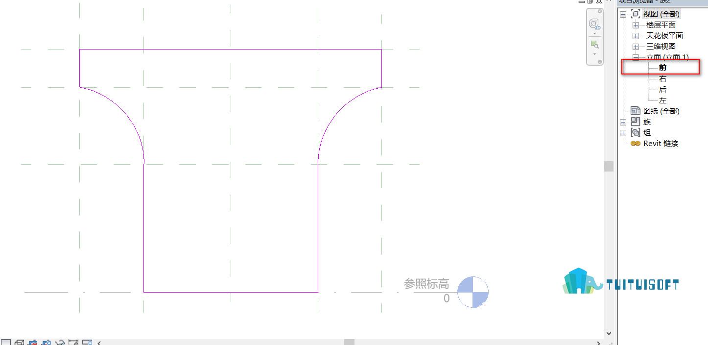 腿腿教学网-Revit教程 | Revit U型墩柱的绘制方法