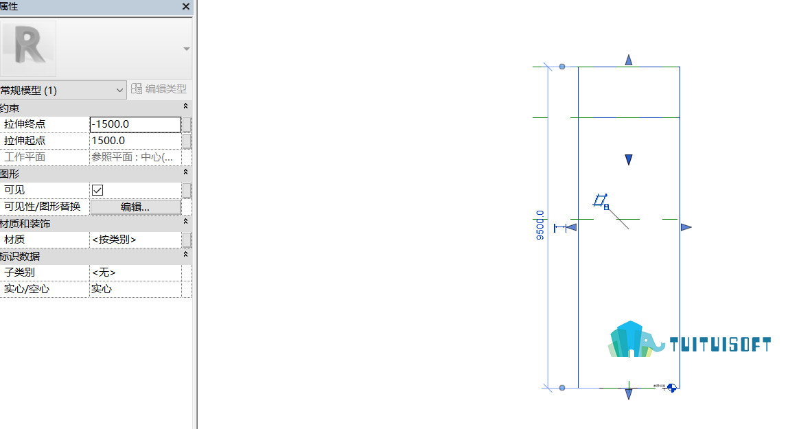 腿腿教学网-Revit教程 | Revit U型墩柱的绘制方法