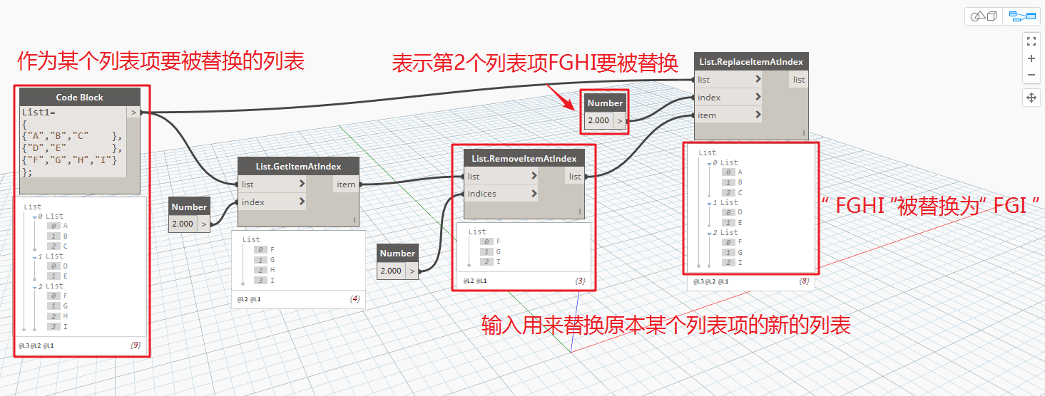 腿腿教学网-Dynamo教程 | Dynamo基础入门篇之列表的创建与编辑（二）