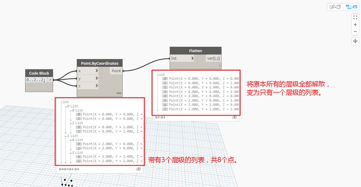 腿腿教学网-Dynamo教程 | Dynamo基础入门篇之列表的创建与编辑（二）