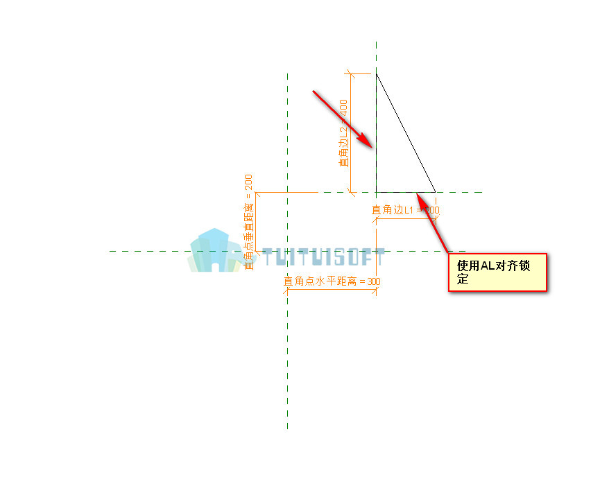 腿腿教学网-revit中三角形如何控制参变