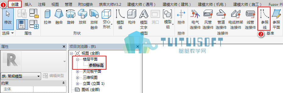 腿腿教学网-Revit中如何参变圆的半径？