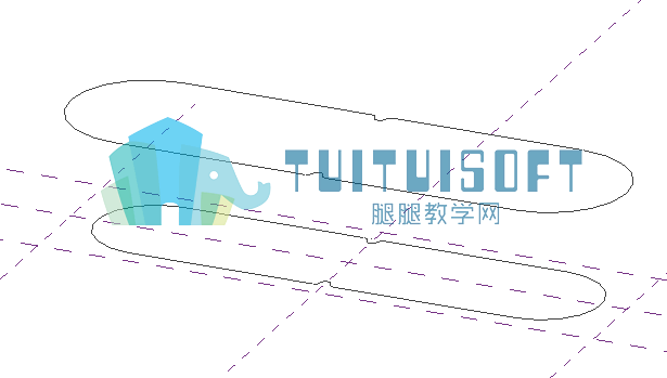 腿腿教学网-如何运用体量创建桥墩不同的曲线模型