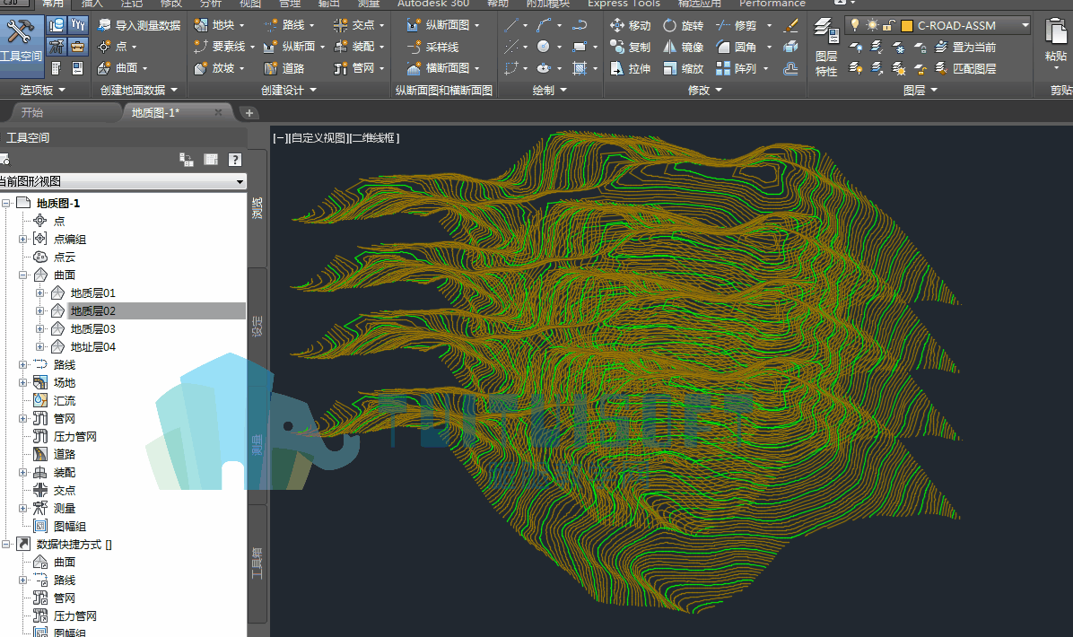 Civil3D与Dynamo配合生成三维地质实体