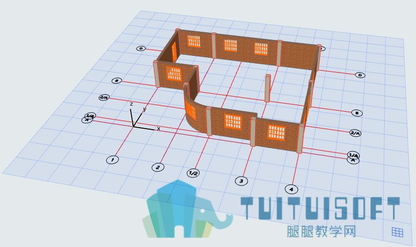 01已绘制的一层构件.png
