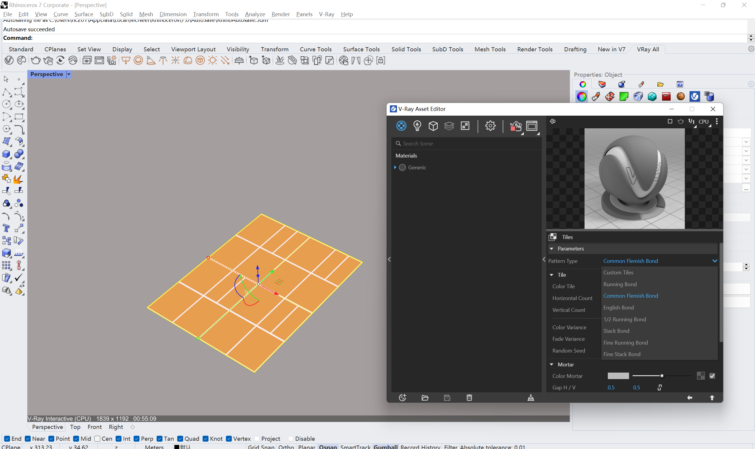 腿腿教学网-Vray教程：Vray程序纹理节点的运用（1）——铺地