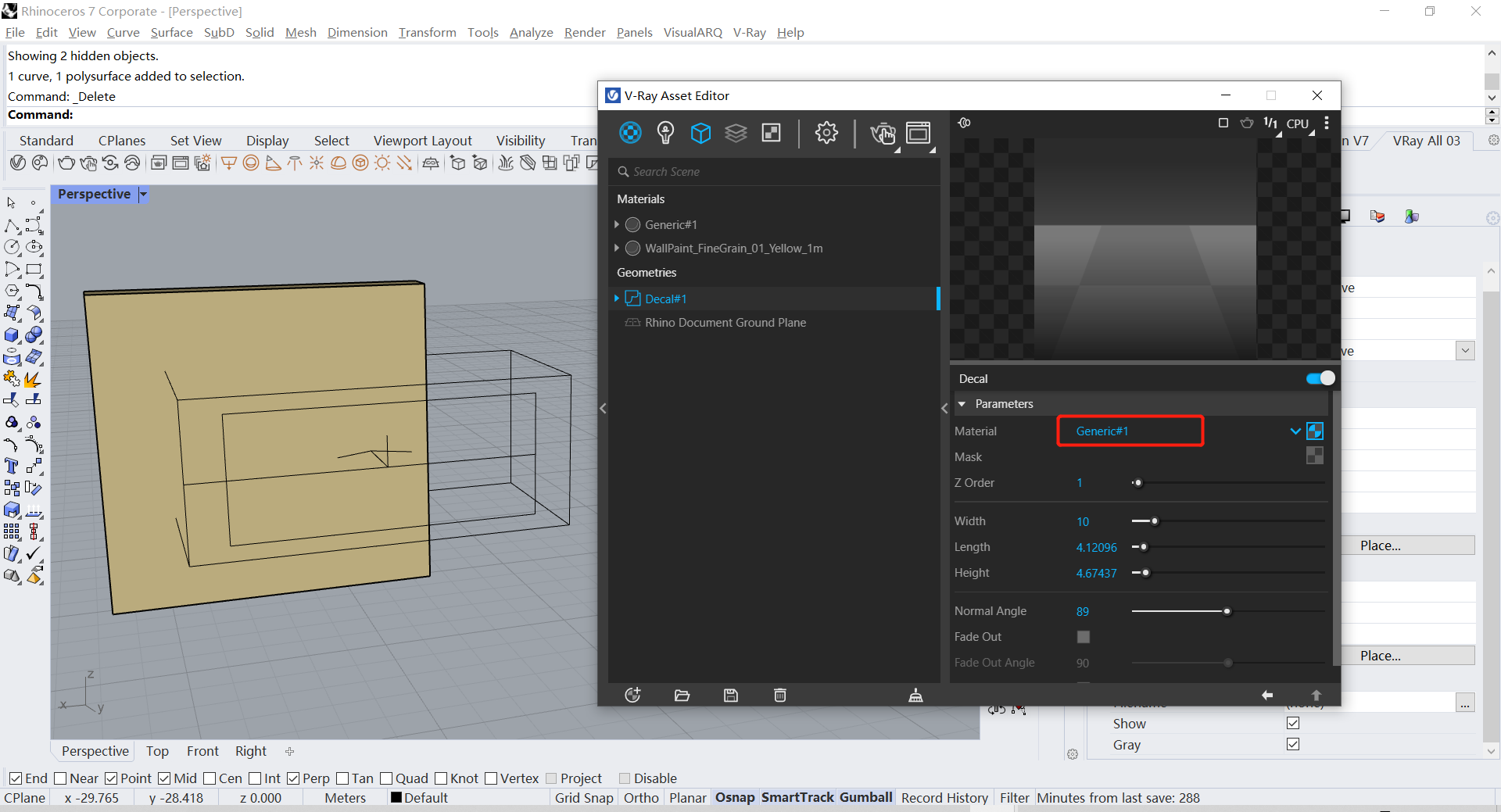 腿腿教学网-Vray5.2怎么用？Vray5.2新功能介绍（1）——贴花工具
