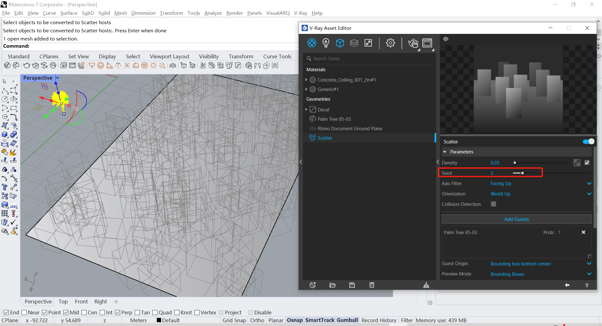 腿腿教学网-Vray5.2有什么新功能？Vray5.2新功能介绍（2）——随机散布