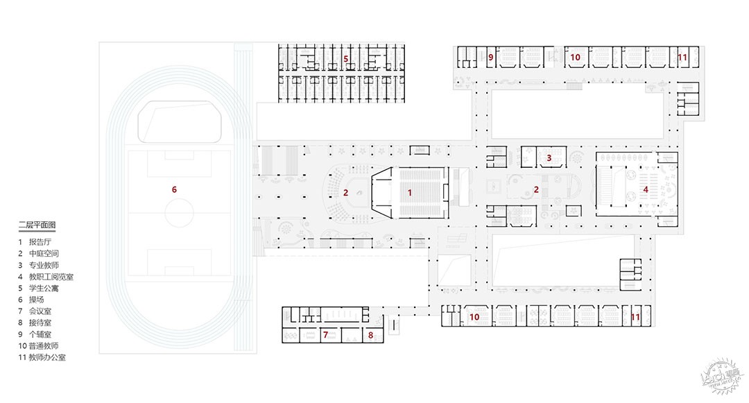 杭州市临平实验中学 / 一方建筑第51张图片