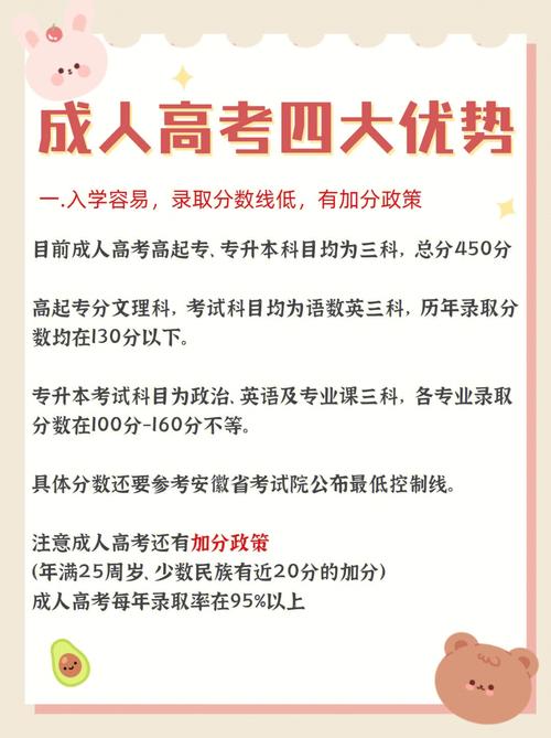 成人高考通过分数及优势详解 - 腿腿教学网