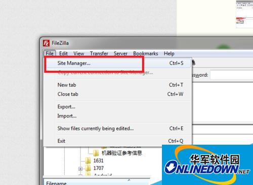 如何使用FileZilla连接到服务器