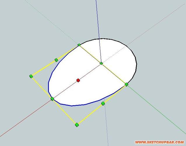 SketchUp教程 | 如何画SU椭圆形