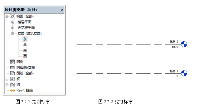 腿腿教学网-BIM教程-小别墅案例实践之标高轴网的绘制