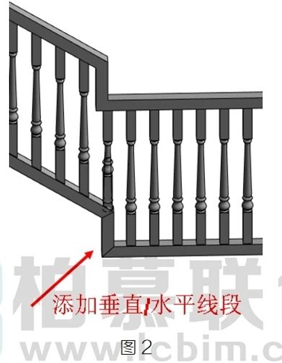 腿腿教学网-BIM教程 | Revit中栏杆扶手在楼梯上的细节处理（二）图文教程（文/柏慕联创技术服务）