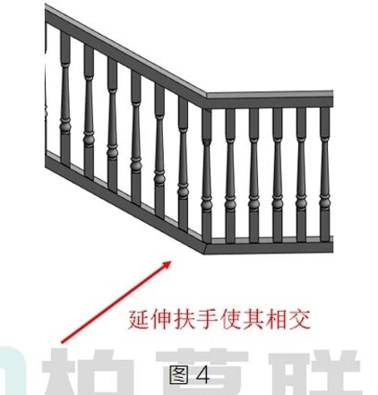 腿腿教学网-BIM教程 | Revit中栏杆扶手在楼梯上的细节处理（二）图文教程（文/柏慕联创技术服务）