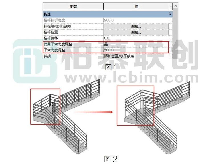 腿腿教学网-BIM教程 | Revit中栏杆扶手在楼梯上的细节处理（一）图文教程（文/柏慕联创技术服务）